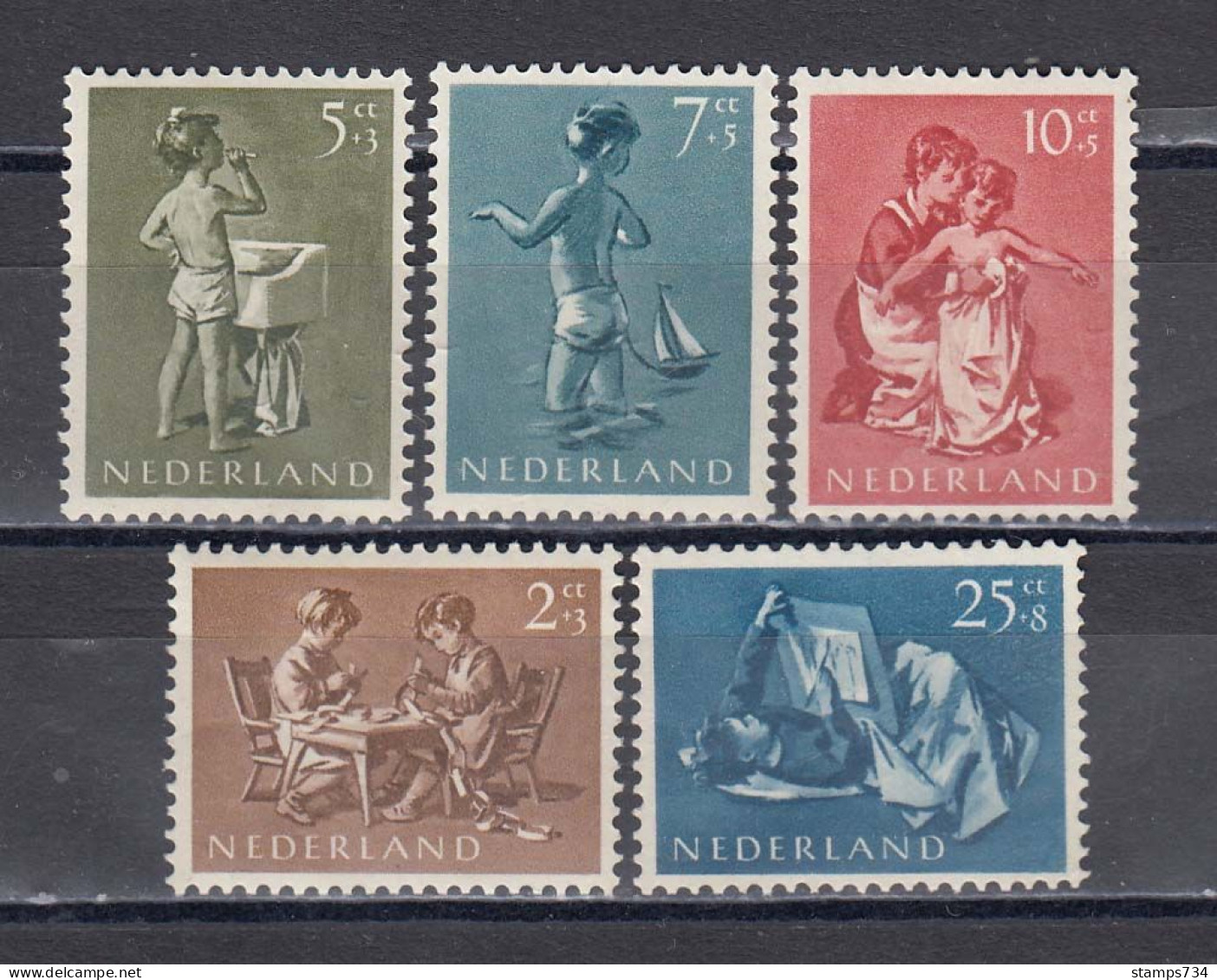 Niederland 1954 - "Voor Het Kind", Mi-Nr. 649/53, MNH** - Unused Stamps