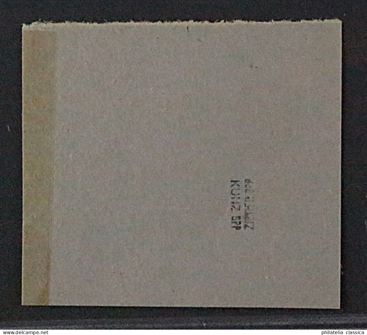 GROSSRÄSCHEN V 11 C, Zoll-Begleitschein 10 Pfg. Briefstück, Geprüft, KW 500,-€ - Oblitérés