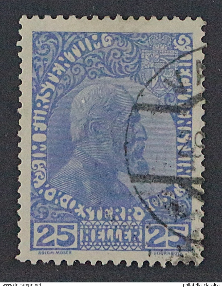 Liechtenstein 3 Yb, 25 H. Normalpapier, Gute FARBE, Sauber Gestempelt, KW 780,-€ - Used Stamps