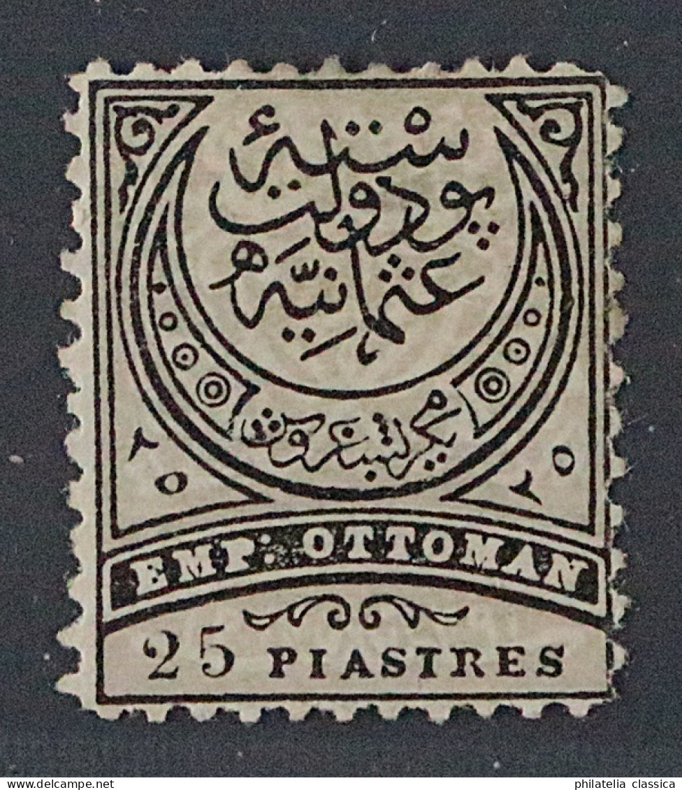 Türkei  50 B * 25 Pia. Zähnung  11 1/2, Selten, Originalgummi Geprüft KW 450,- € - Unused Stamps