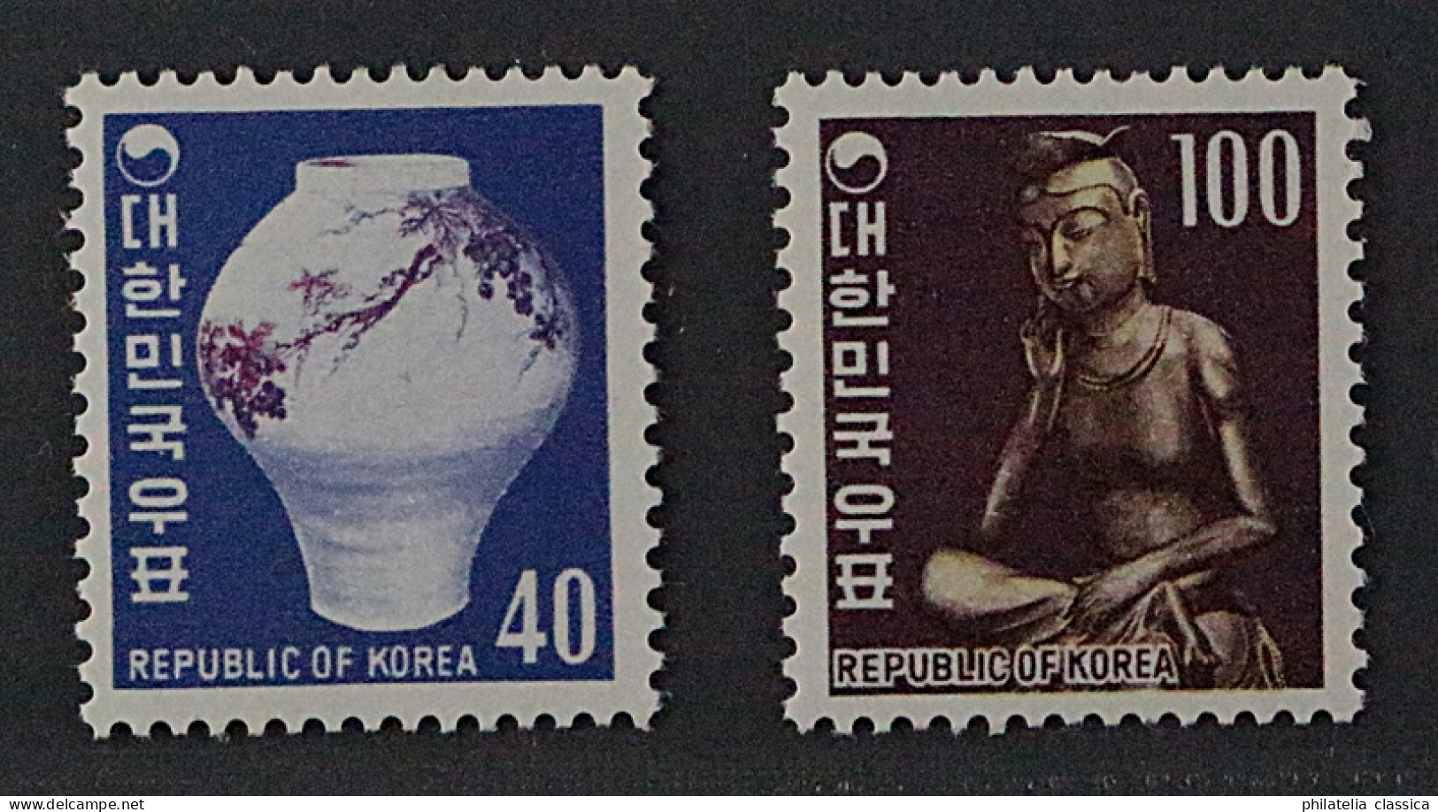 SÜD-KOREA 657-58 **  1969, Höchstwerte 40 + 100 W., Postfrisch, KW 127,- € - Corea Del Sud