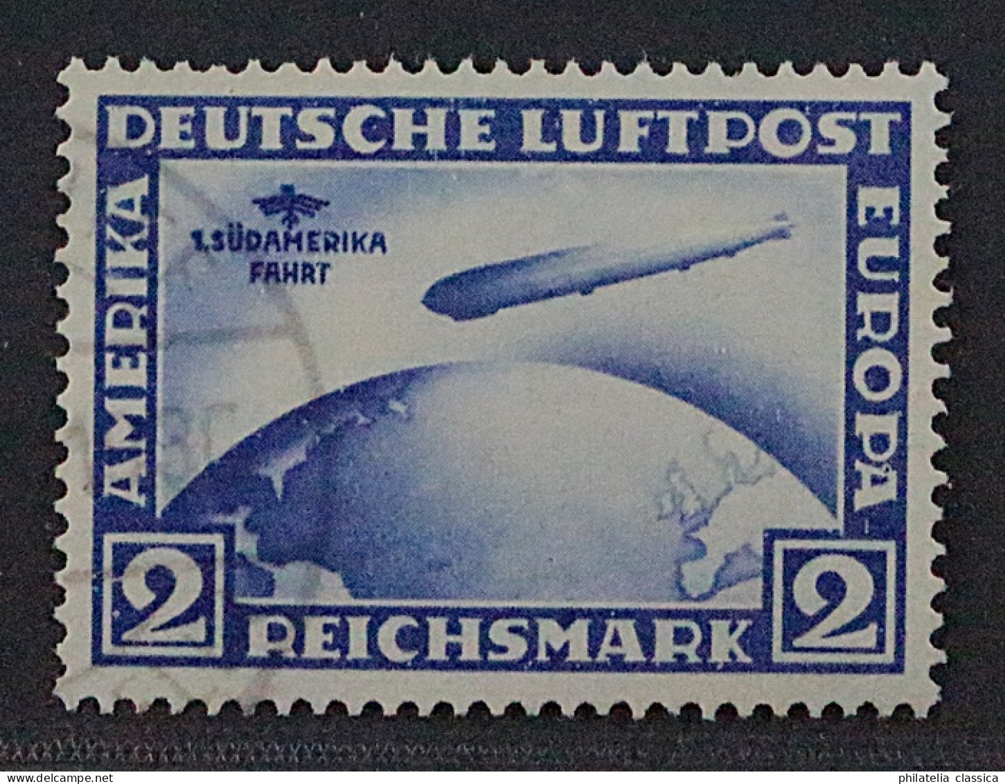 Deutsches Reich 438 Y, 1930, Südamerikafahrt 2 RM, Sauber Gestempelt, 400,-€ - Oblitérés