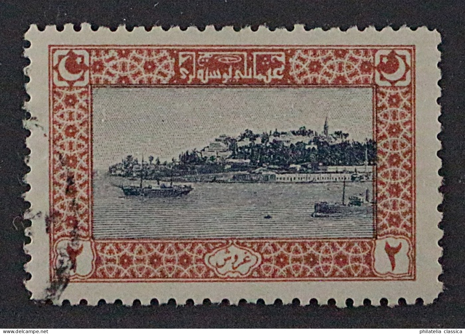 1918, TÜRKEI 635 C, 2 Pia. Serailspitze Mit Zähnung 11 1/, Sauber Gestempelt, - Used Stamps