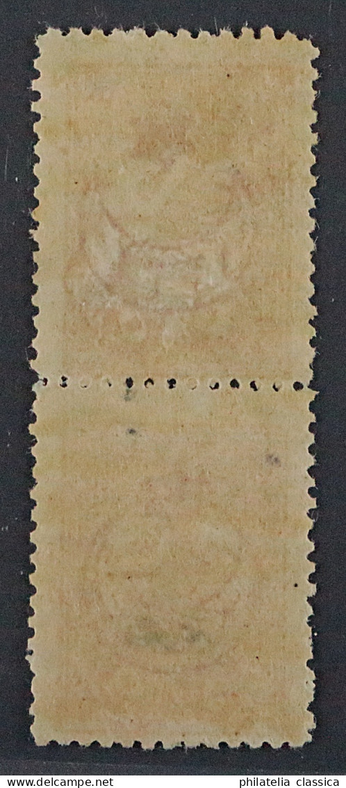 1915, TÜRKEI 305+313 F **, Fehldruck-Paar Mit + Ohne Matbua, SELTEN, Fotoattest - Unused Stamps