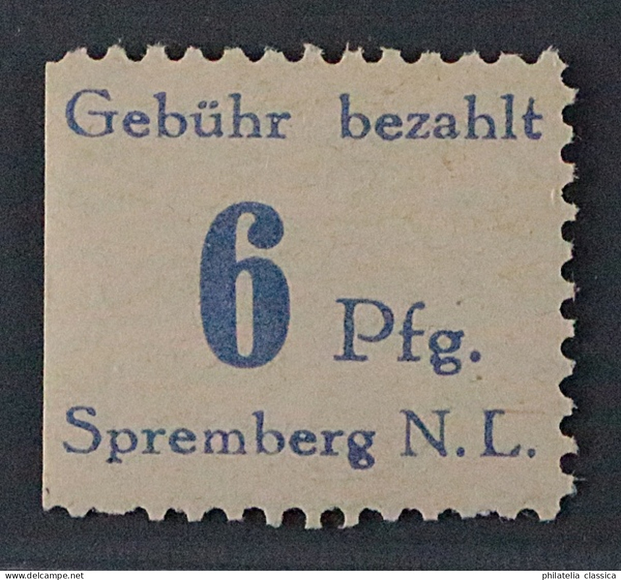 SPREMBERG  4 B, Seltene Farbe Lebhaftblau, Postfrisch, Geprüft, KW 200,- € - Ungebraucht