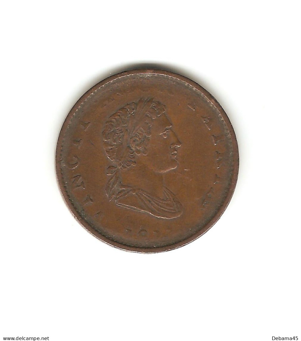 247/ Grande-Bretagne : 1/2 Penny 1811 : Vincit Amor Patriae - Autres & Non Classés