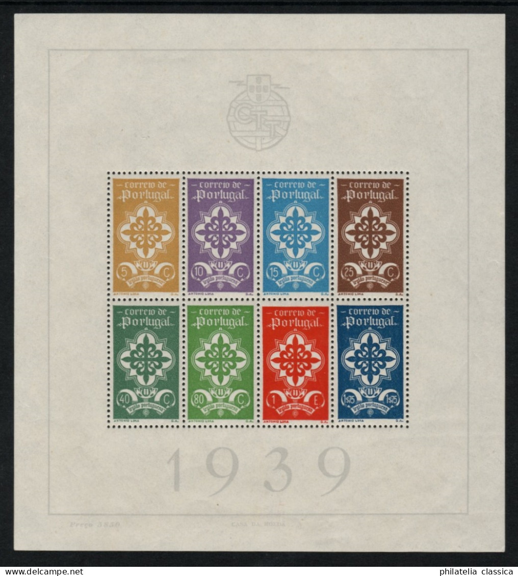 1940, PORTUGAL Bl. 1 ** Block Portugiesische Legion, Postfrisch, SELTEN, 850,-€ - Unused Stamps