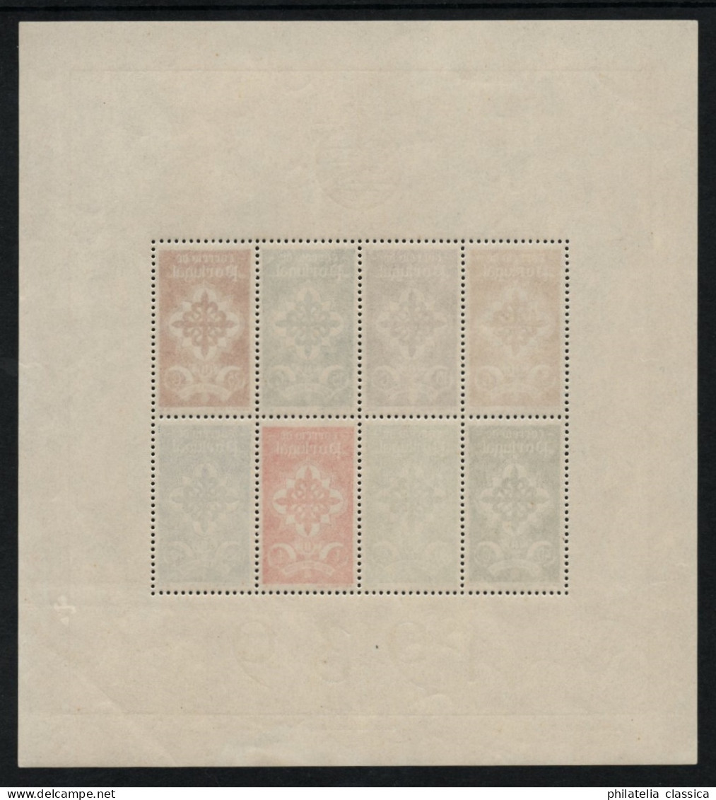 1940, PORTUGAL Bl. 1 ** Block Portugiesische Legion, Postfrisch, SELTEN, 850,-€ - Ongebruikt