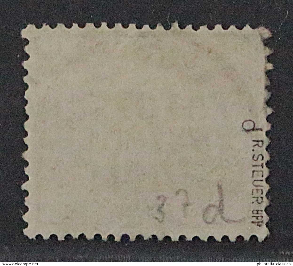 1887, Dt.Post CHINA Vorläufer V 37 D, 2 Mk. Lebhaftgraulila, Geprüft 700,-€ - Deutsche Post In China