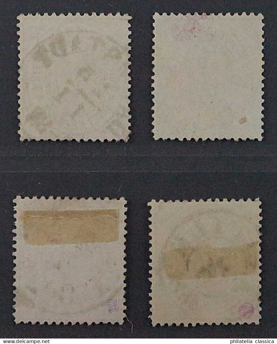 1869, NORDDEUTSCHER BUND (NDP) 19-22, 1-7 Kr. Gezähnt, Sauber Gestempelt, 140,-€ - Gebraucht