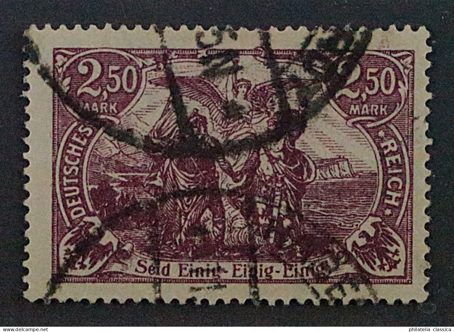 Dt. Reich 115 D, FABE Purpurlila, Sauber Gestempelt, Fotobefund BPP, KW 250,- € - Gebraucht