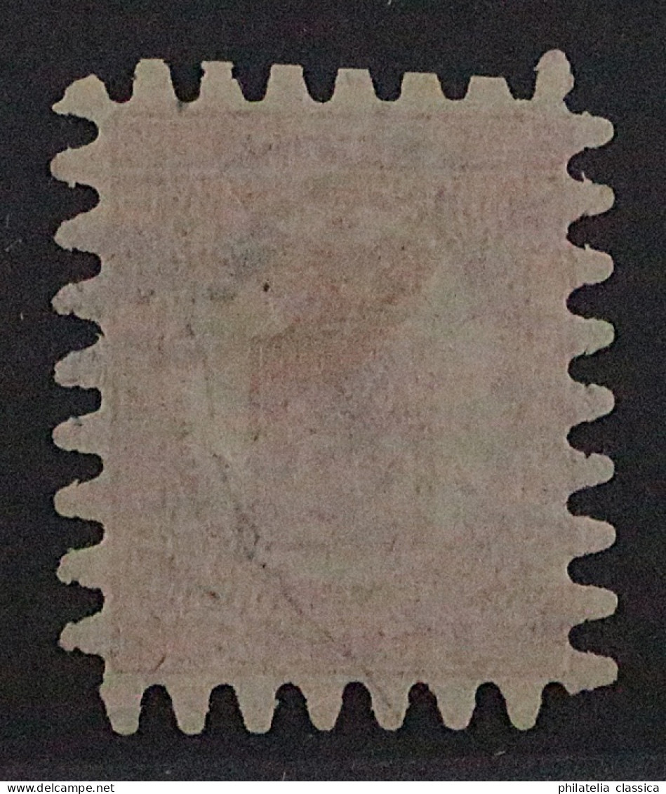 Finnland  9 C Y,  1866, Wappen 40 P. Durchstich C, Geripptes Papier, KW 300,- € - Usados