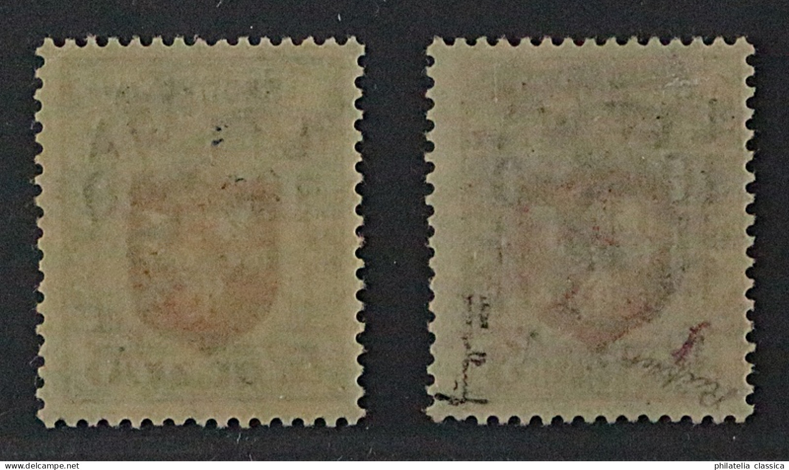Mittellitauen 12-13 **/* Wappen Spitzenwerte, Auflage 283, Fotoattest KW 6000,-€ - Litauen