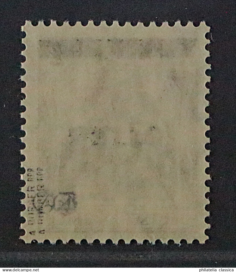 SAAR  1 I K **  Germania Aufdruck KOPFSTEHEND, Postfrisch, Geprüft KW 650,- € - Unused Stamps