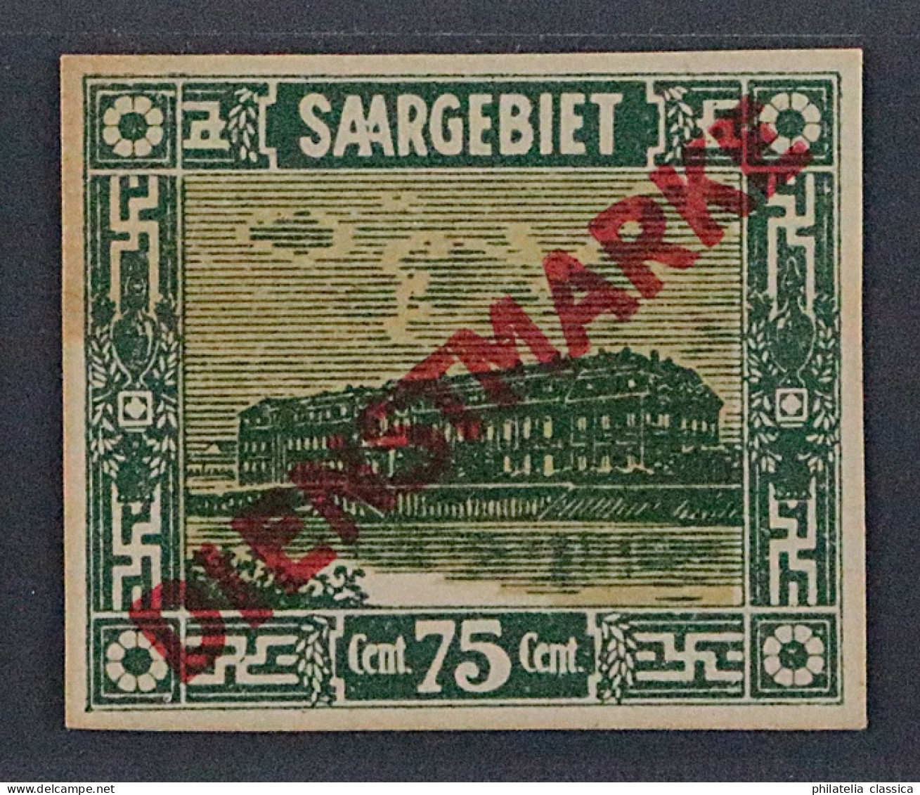 SAAR Dienst 1-11 I U */** Erste Ausgabe UNGEZÄHNT, Type I, Geprüft KW 2670,- € - Unused Stamps