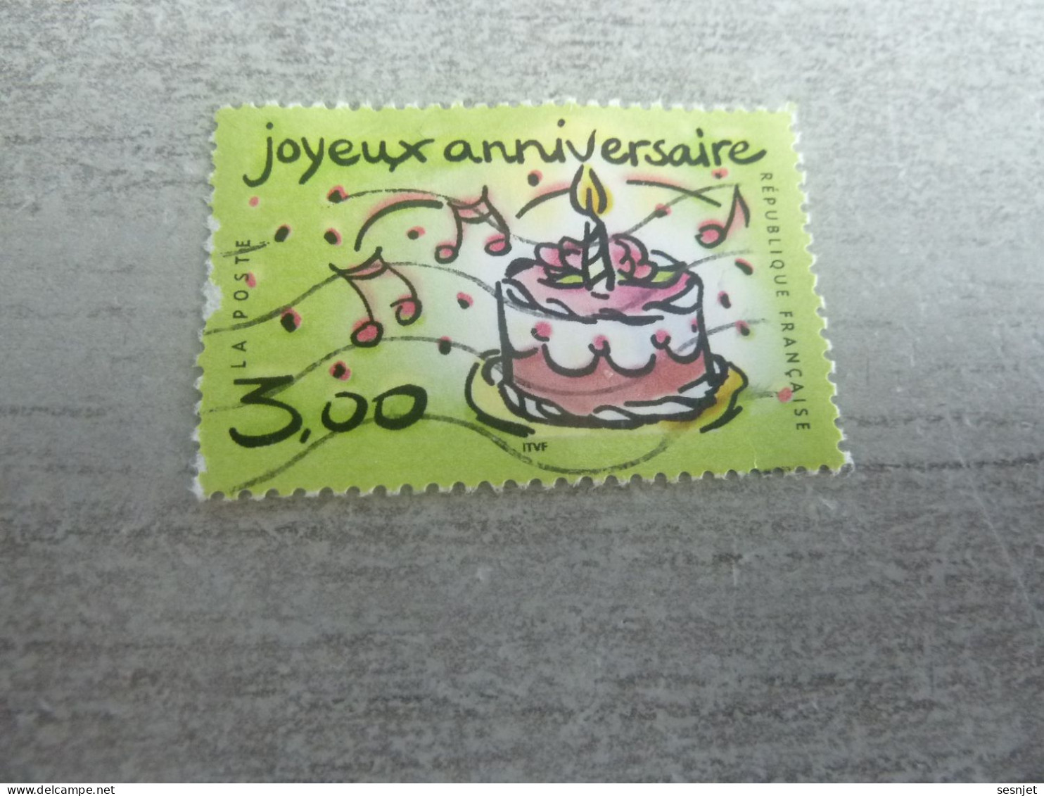 Timbres Joyeux Anniversaire - 3f. - Yt 3242 - Multicolore - Oblitéré - Année 1999 - - Used Stamps