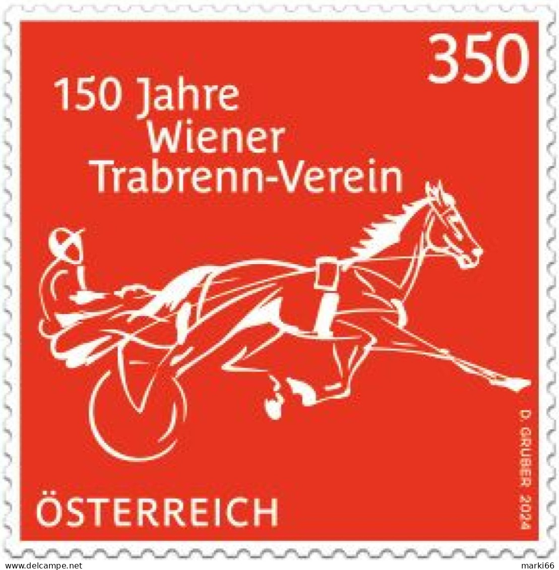 Austria - 2024 - 150 Years Of Wiener Trabrenn-Verein, Racing Association - Mint Stamp - Unused Stamps