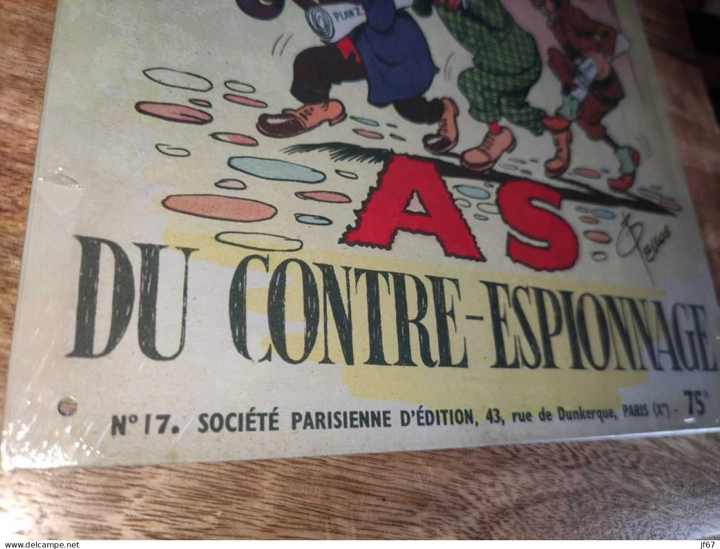 Plaque Métal Les Pieds Nickelés As Du Contre-espionnage - Tin Signs (after1960)