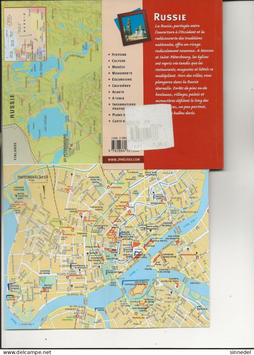 GUIDE JPM RUSSIE MOSCOU L ANNEAU D OR SAINT PETERSBOURG 80 PAGES - Geografia