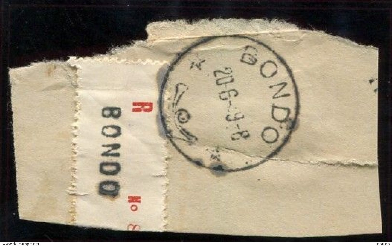 Congo Bondo Oblit. Keach 8A2  Sur Fragment Le 20/06/1949 - Usati