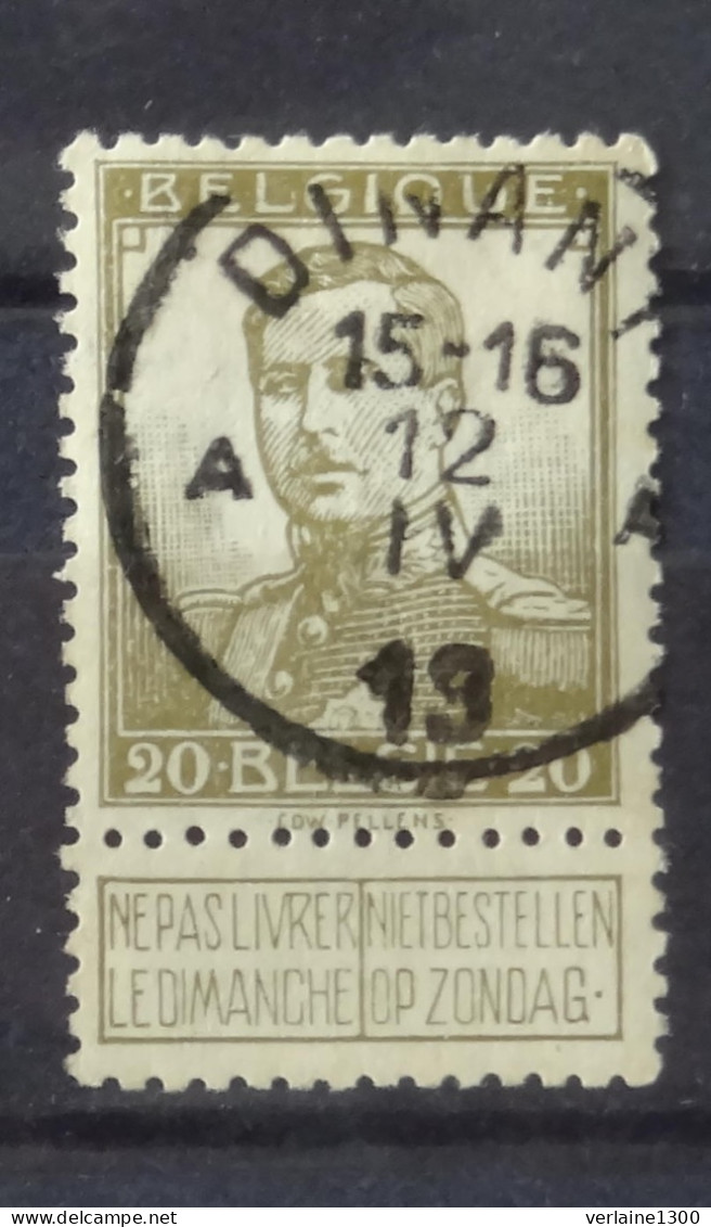 112 Avec Belle Oblitération Dinant - 1912 Pellens