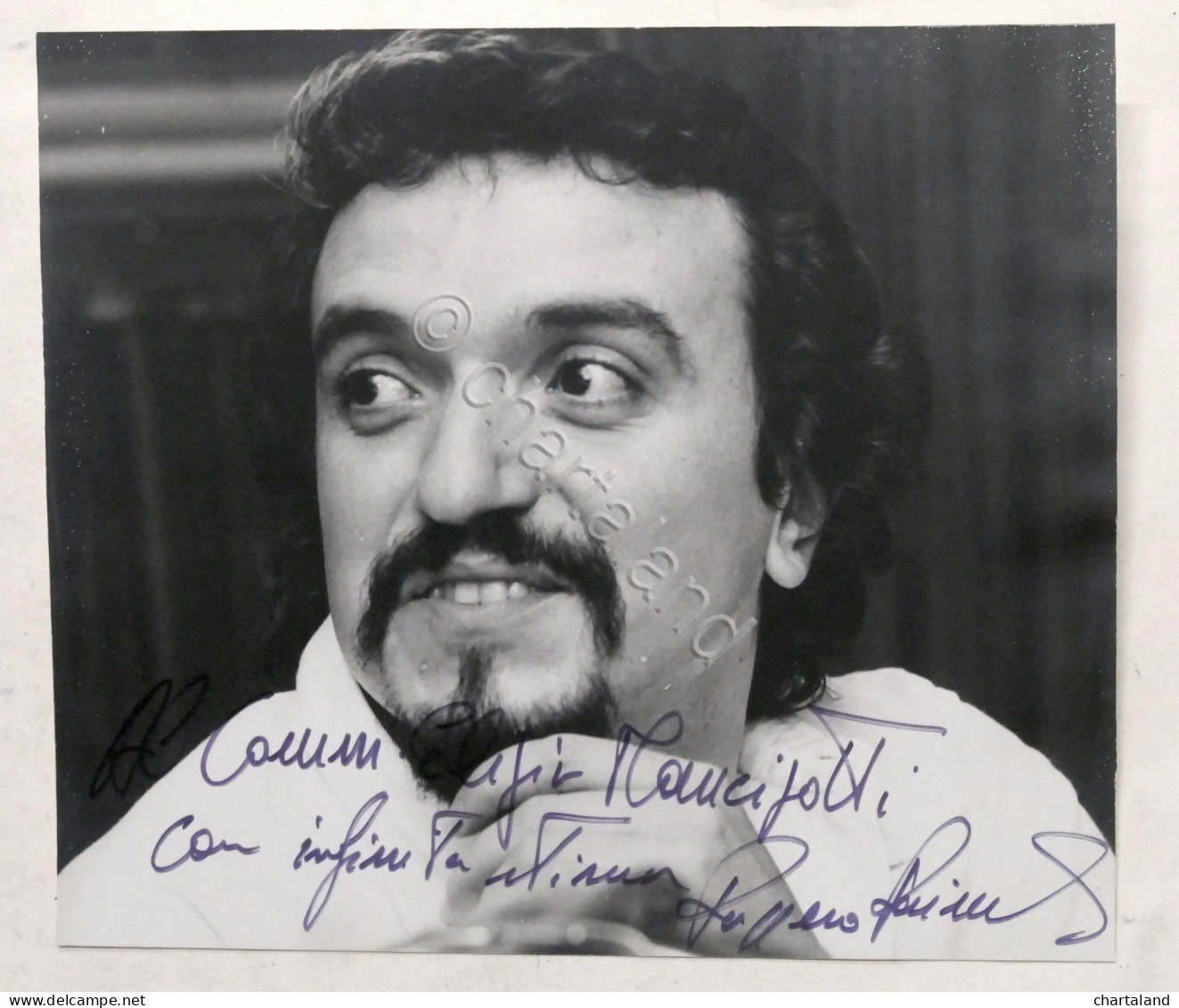 Fotografia Con Autografo Del Baritono Ruggero Raimondi - 1980 Ca. - Autres & Non Classés