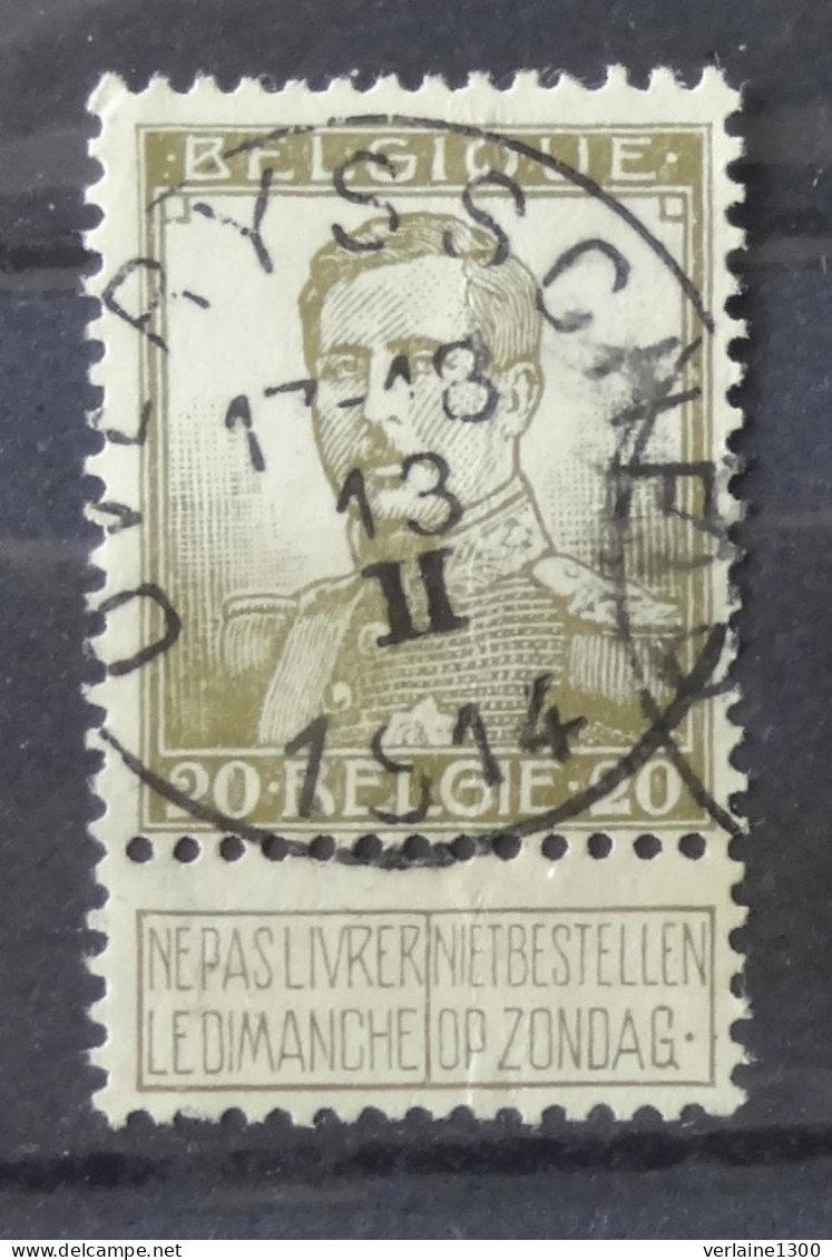112 Avec Belle Oblitération Overyssche - 1912 Pellens