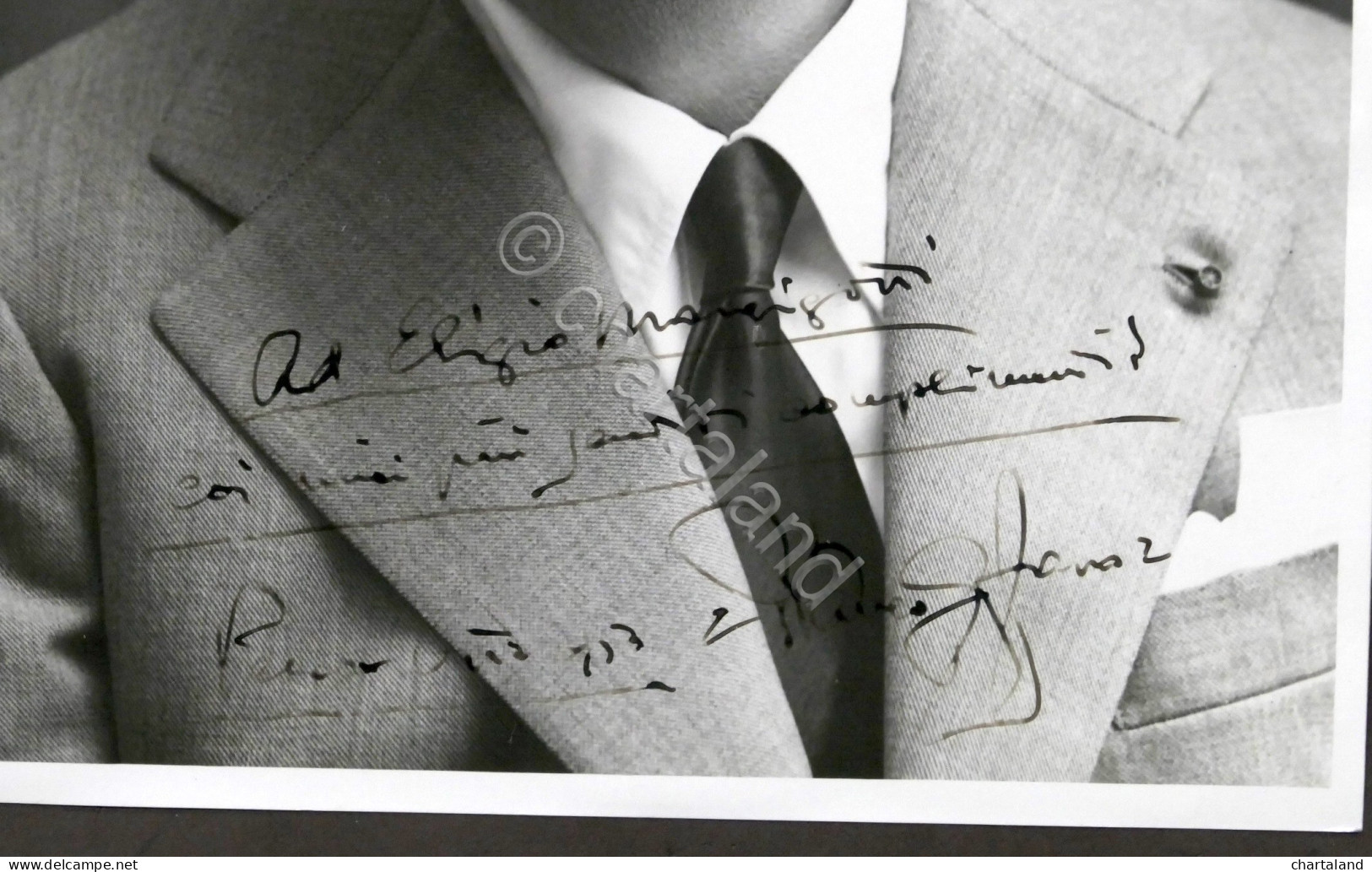 Fotografia Con Autografo Del Compositore Franco Alfano - 1950 - Other & Unclassified