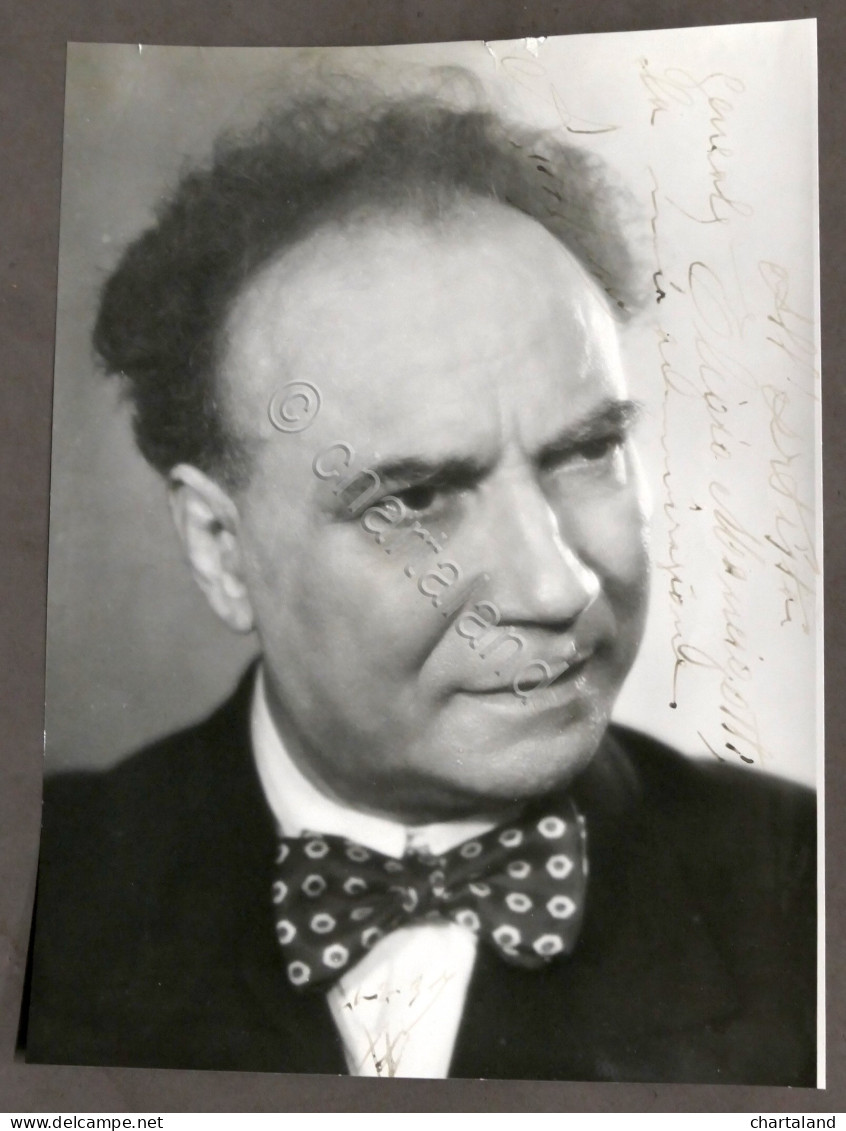 Fotografia Con Autografo Dell'attore Angelo Musco - 1937 - Other & Unclassified