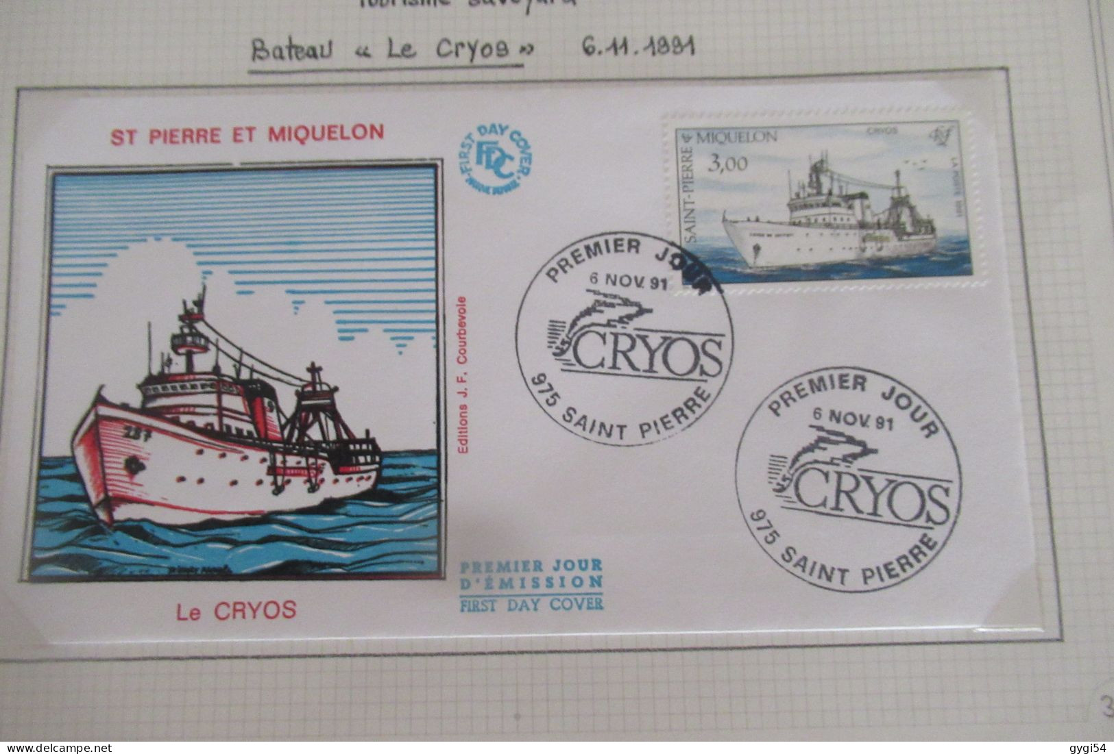 Saint-Pierre et Miquelon FDC   1991