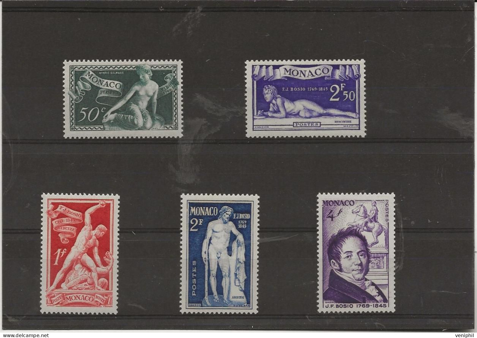 MONACO - SERIE 314 A 318  NEUF  TRES INFIME TRACE DE CHARNIERE - ANNEE 1948 - Ungebraucht