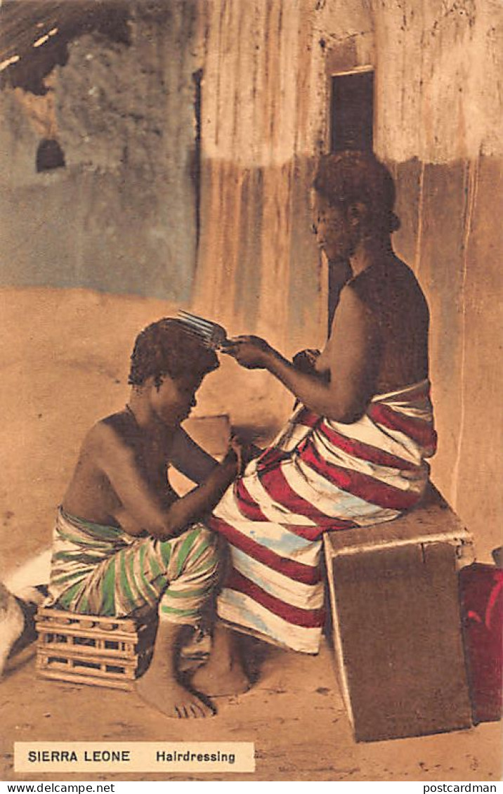 Sierra Leone - Women Hairdressing - Publ. Litherland, Canning & Ashworth - Sierra Leona