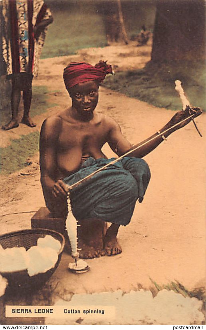 Sierra Leone - Woman Cotton Spining - Publ. Litherland, Canning & Ashworth - Sierra Leone