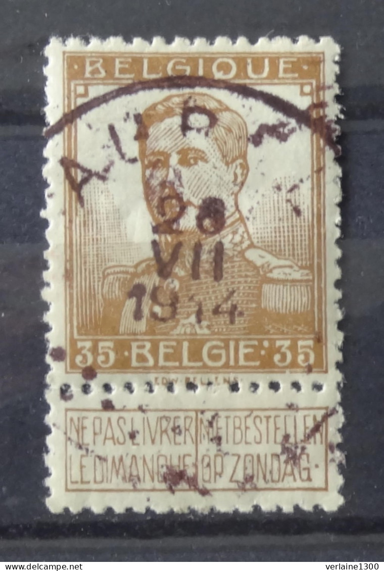 112 Avec Belle Oblitération Aubel - 1912 Pellens