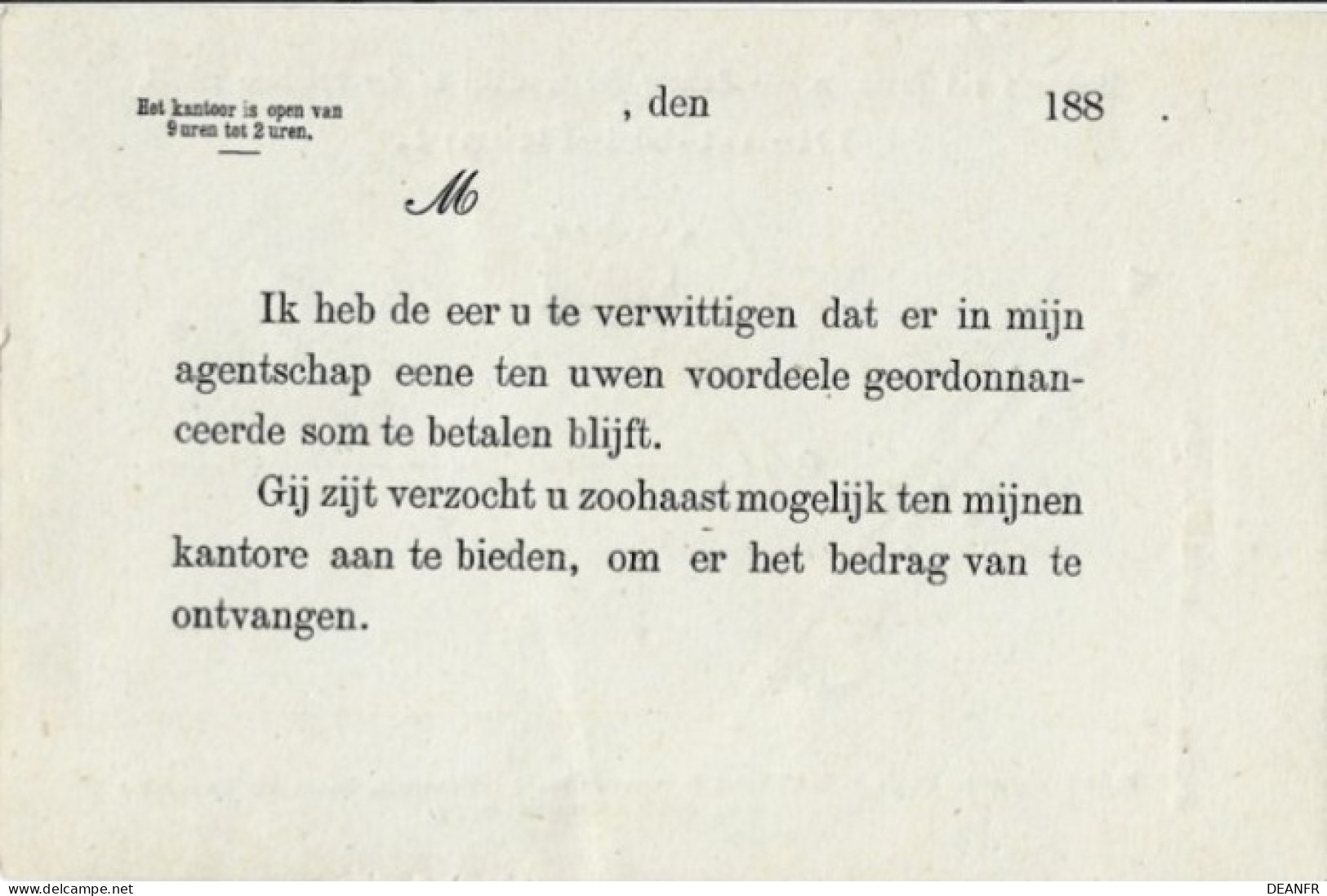 NL - PAYS-BAS : Dienst-briefkaart 1881 - Ministerie Van Financiën. - Dienstmarken