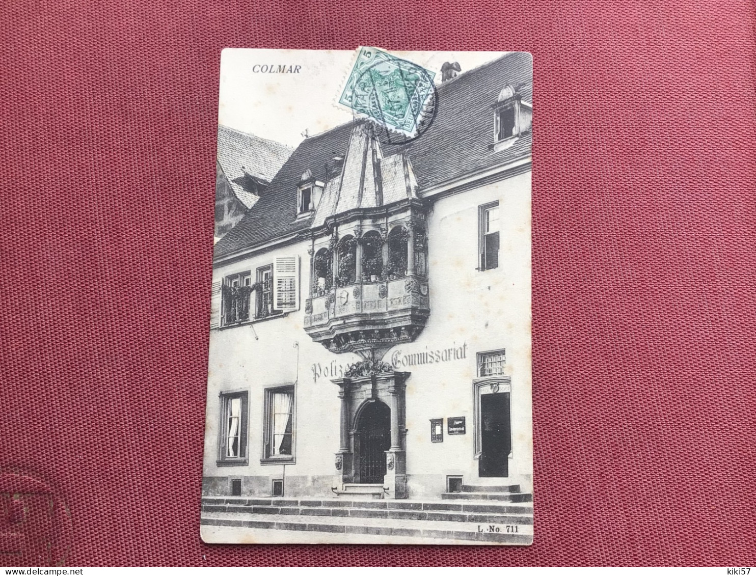 OCCUPATION ALLEMANDE Carte Avec Timbre Allemand Plus Timbre Taxe COLMAR Pour VAL D’AJOL - Cartoline-lettere