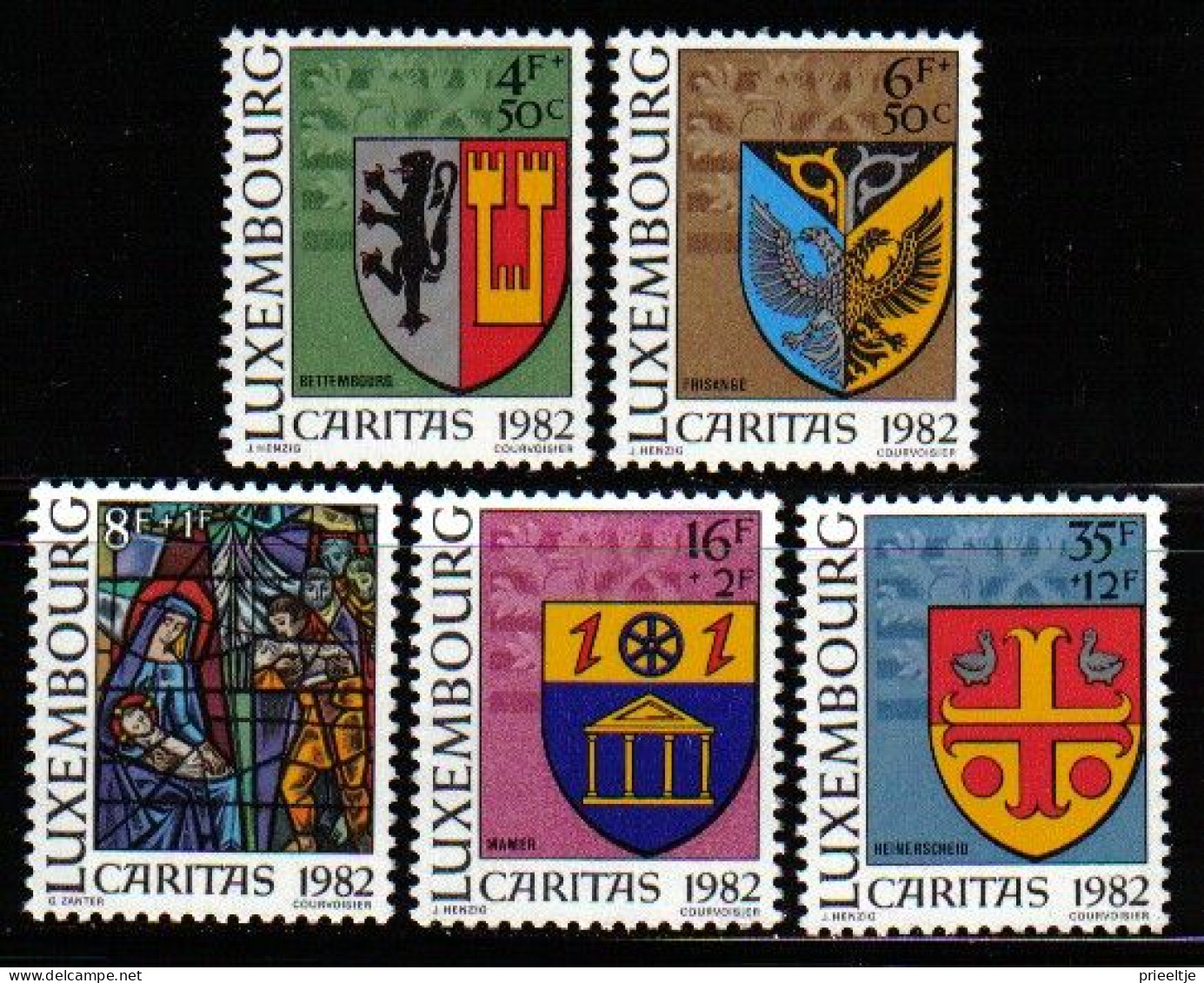 Luxemburg 1982 Caritas Y.T. 1013/1017 ** - Ongebruikt
