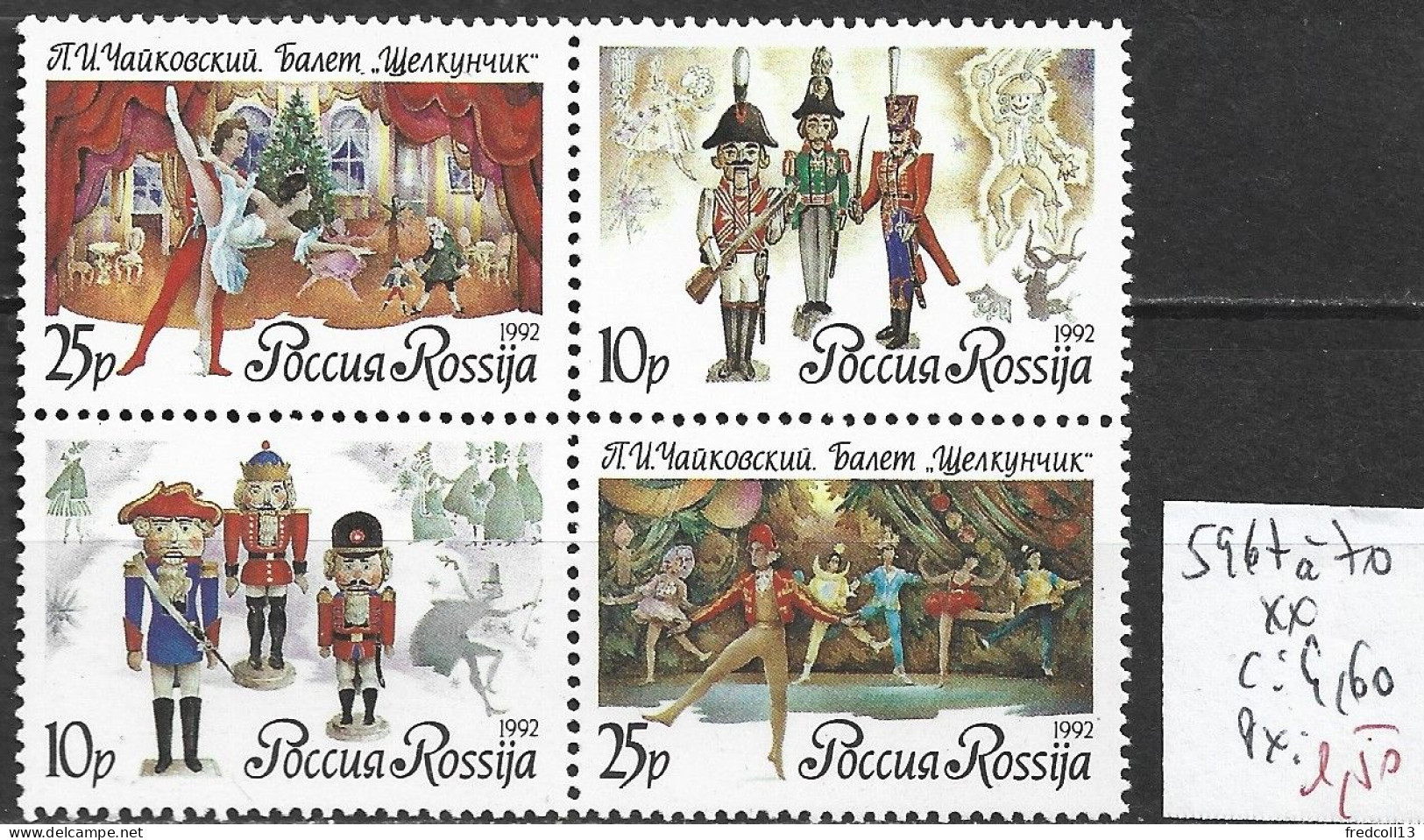 RUSSIE 5967 à 70 ** Côte 4.60 € - Unused Stamps