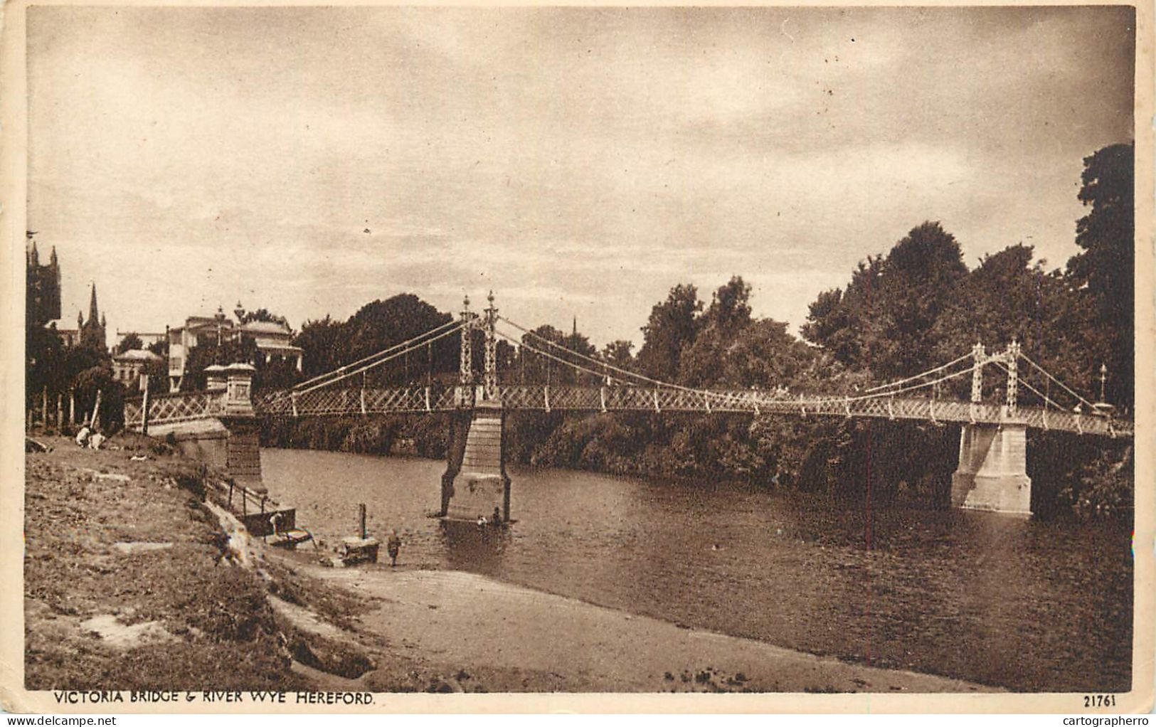 United Kingdom England Victoria Bridge River Wye Hereford - Herefordshire