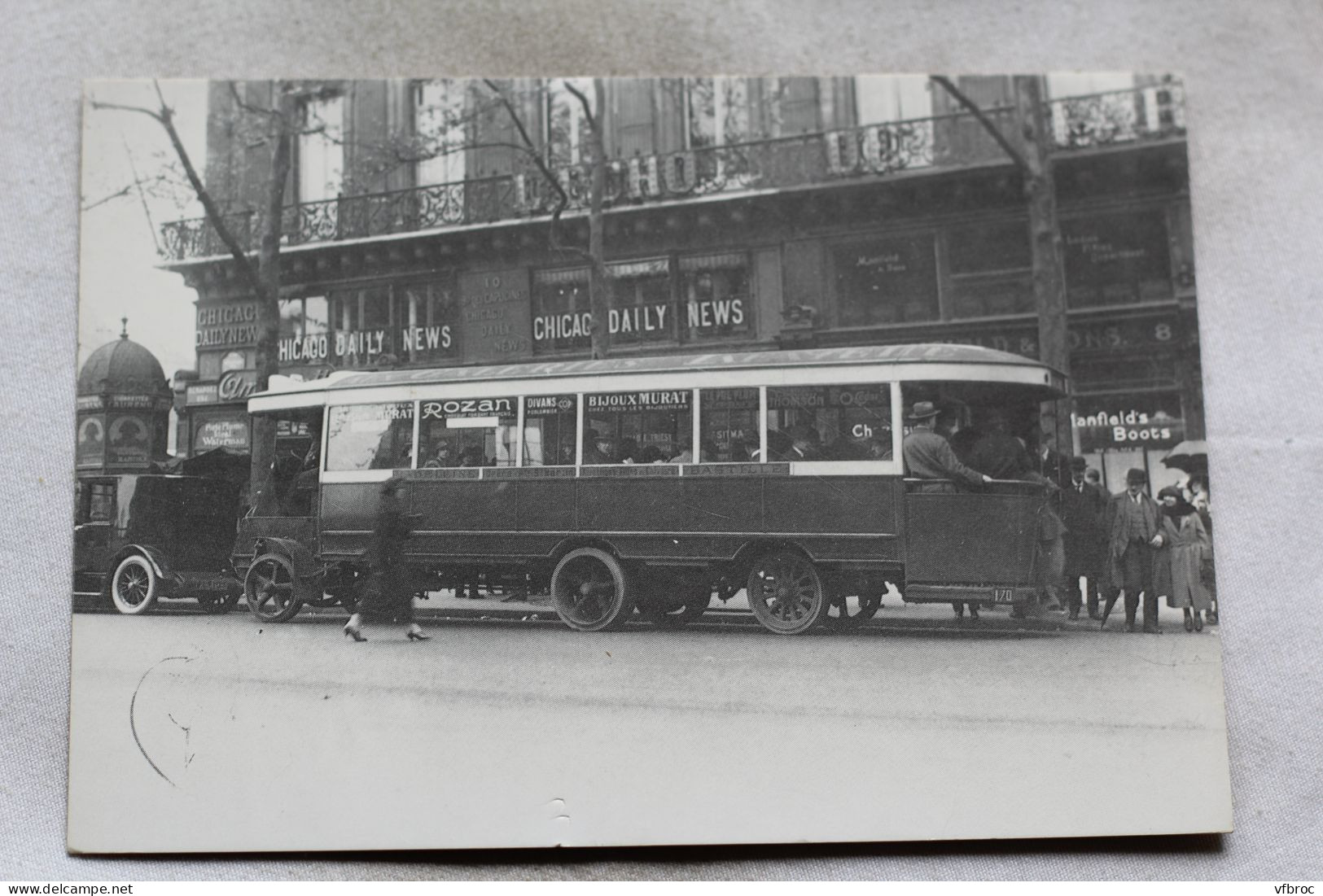 Cpm, Autobus Parisiens, Ratp, Schneider H 1923 - Buses & Coaches