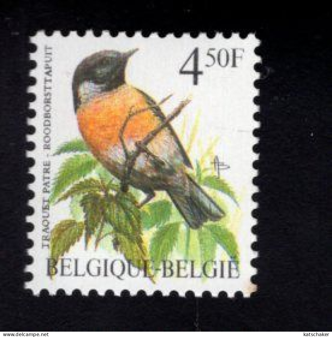 1915507578 1990 SCOTT 1223 OCB 2397  (XX) POSTFRIS MINT NEVER HINGED  - FAUNA - BIRDS - TRAQUET PATRE - Unused Stamps