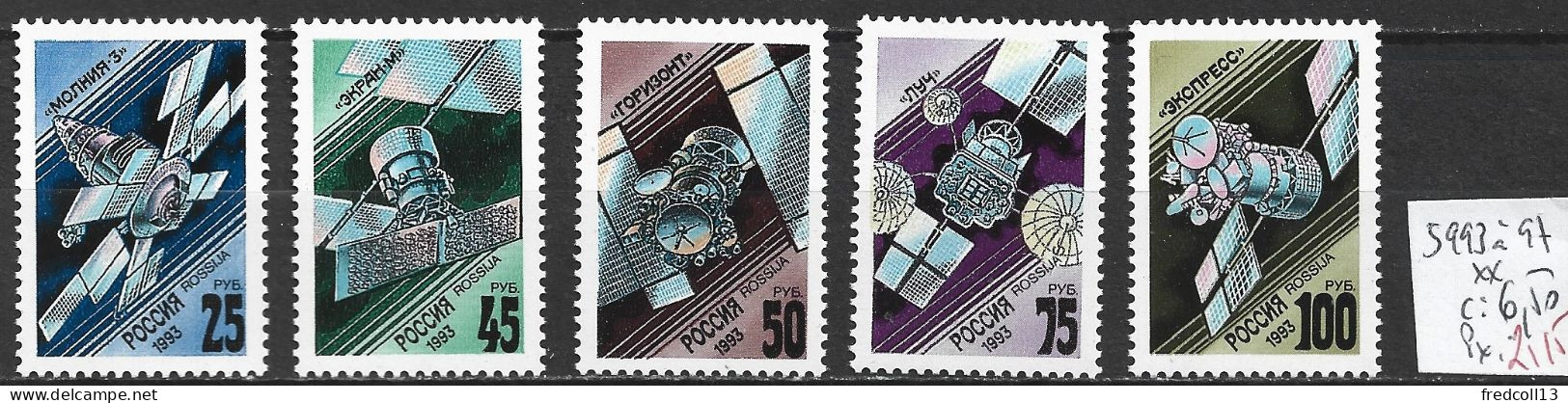 RUSSIE 5993 à 97 ** Côte 6.50 € - Unused Stamps