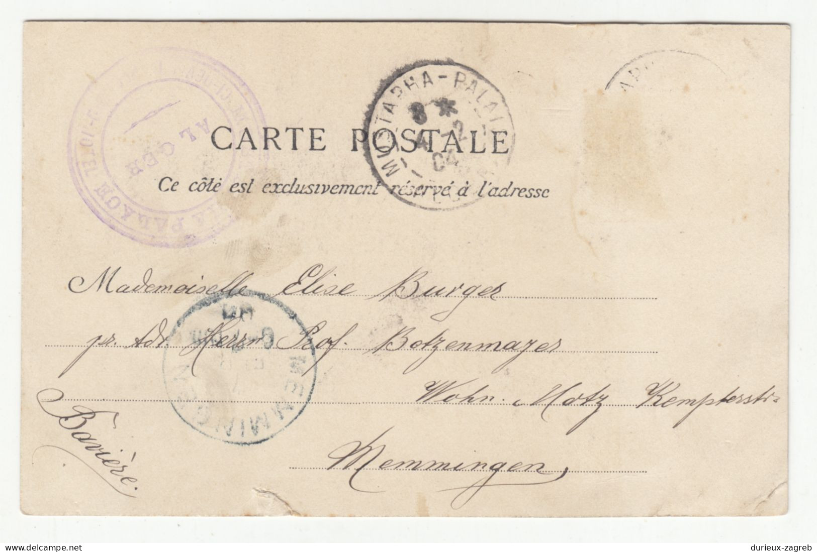 Algerie Mauresques Au Cimetiere Old Postcard Posted 1904 B240503 - Scenes
