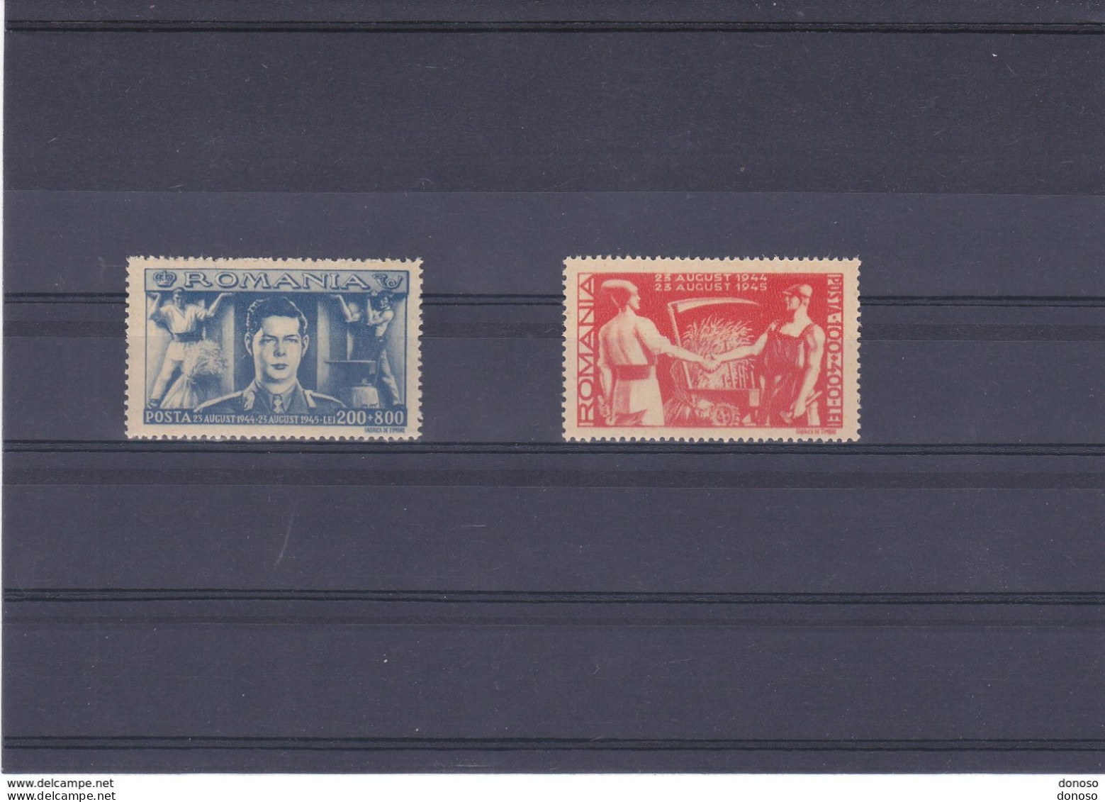 ROUMANIE 1945 LIBERATION Yvert 867-868, Michel 898-899 NEUF** MNH - Unused Stamps