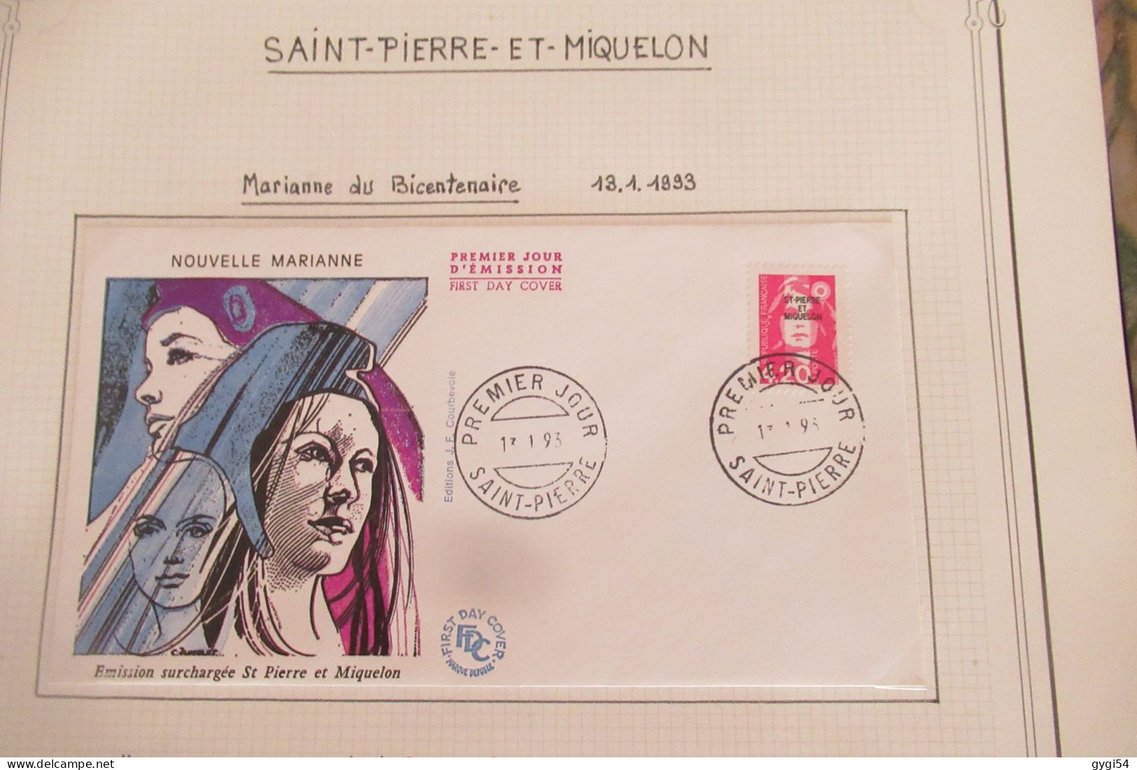 Saint-Pierre Et Miquelon FDC   1993 - FDC