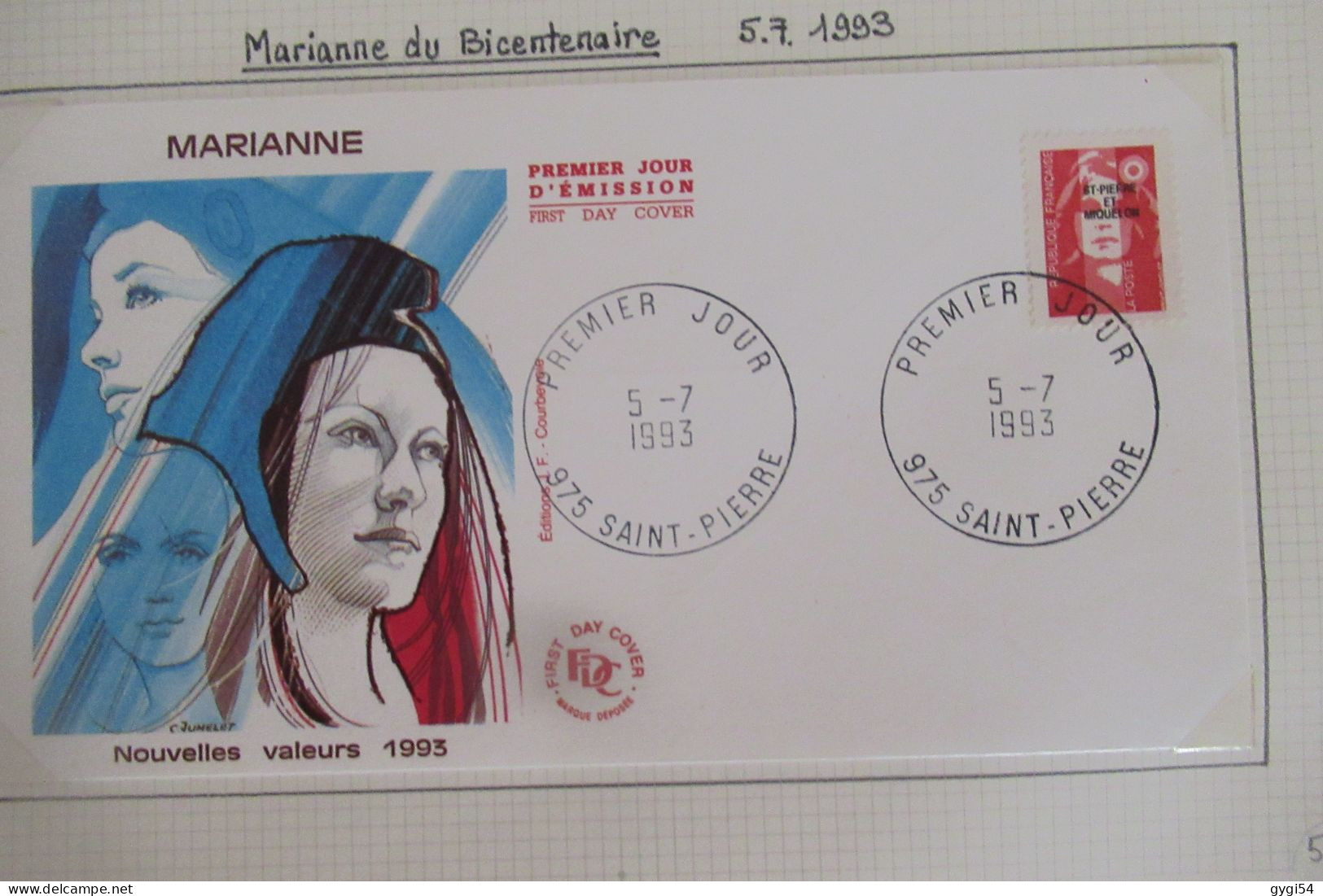 Saint-Pierre et Miquelon FDC   1993