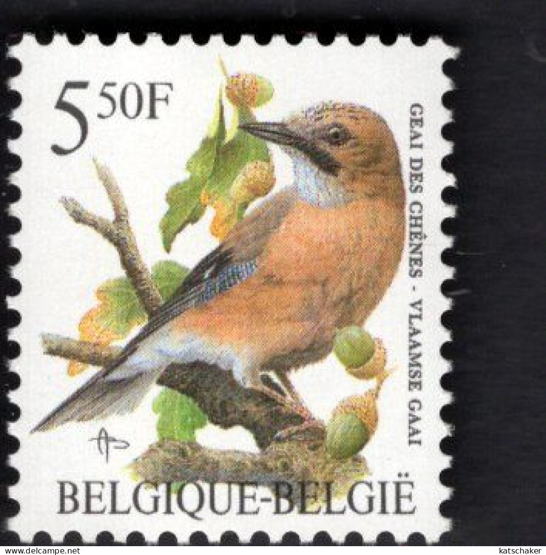 301775867 1993 OCB 2526 (XX) POSTFRIS MINT NEVER HINGED- BUZIN - BIRDS - VLAAMSE GAAI - GEAI DES CHENES - 1985-.. Oiseaux (Buzin)
