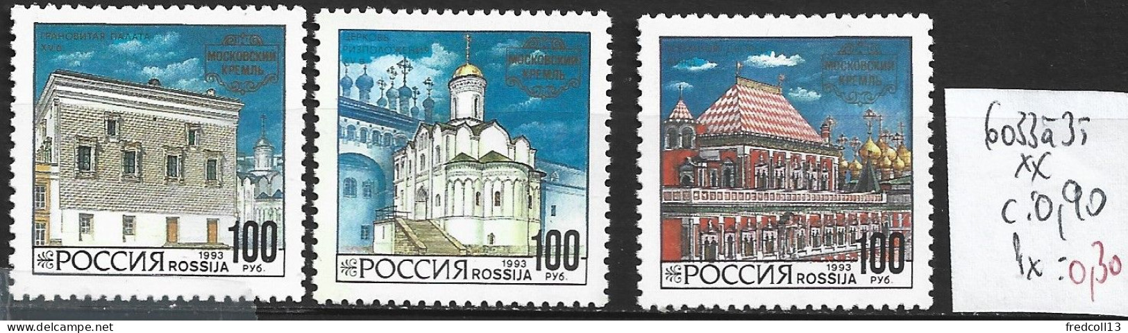 RUSSIE 6033 à 35 ** Côte 0.90 € - Unused Stamps