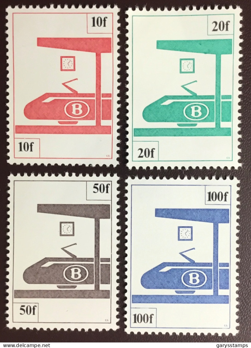 Belgium 1982 Railway Stamps Set MNH - Postfris