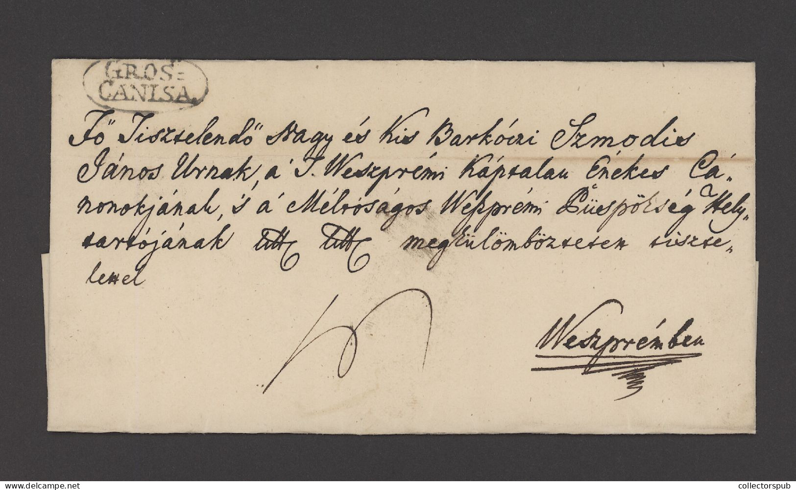 NAGYKANIZSA  Nice Prepphilately Letter  1842 - ...-1867 Vorphilatelie